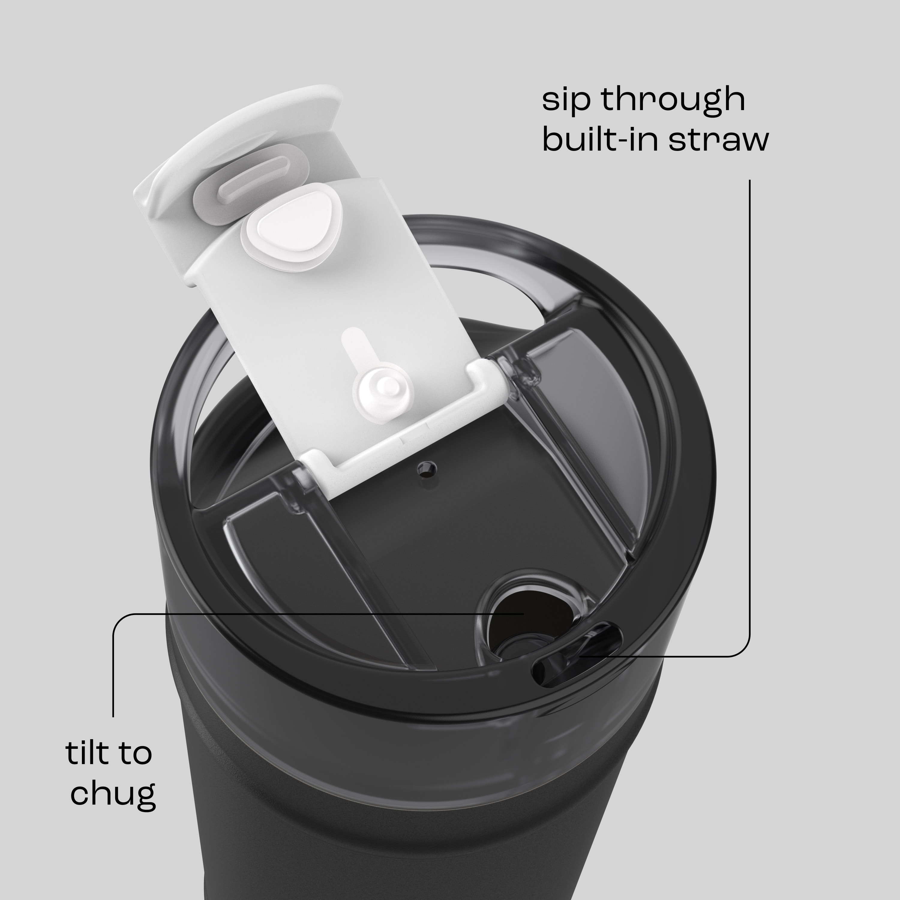 Alternative view of bubba 32 oz DualSip Insulated Stainless Steel Water Bottle - Office Siren